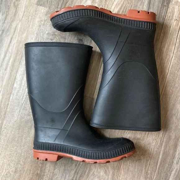 Kids Black Rubber Boots - Picture 4 of 6